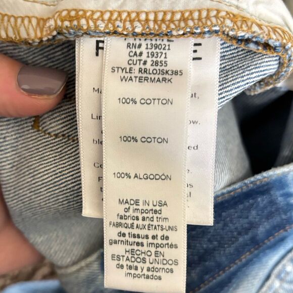 FRAME Denim Le Original High Rise Skinny Rigid Re-Release Distressed Jeans - Picture 9 of 9